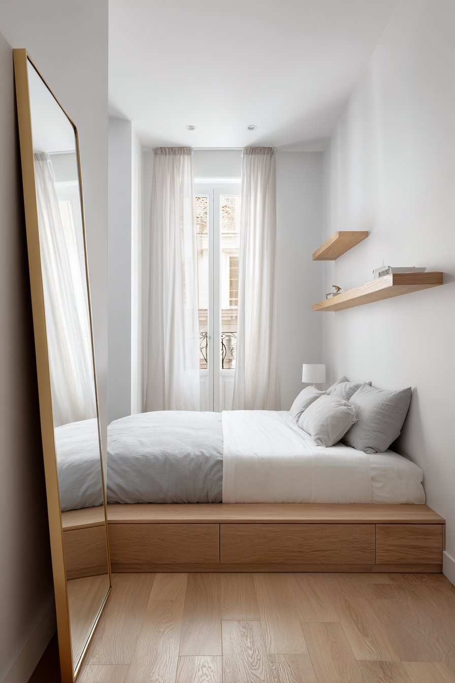 Platform Bed with Built-In Storage