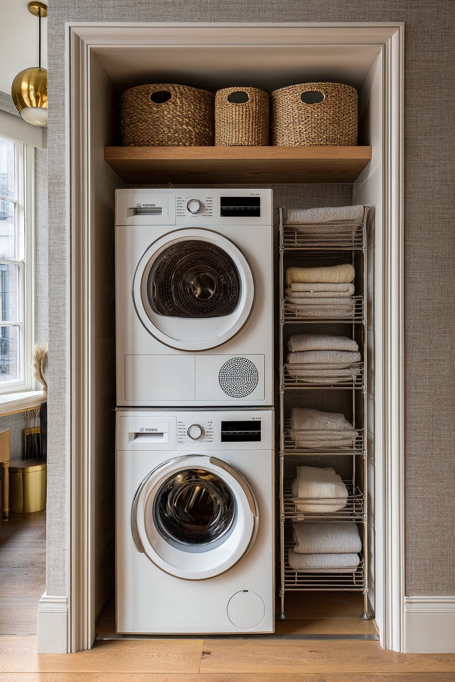 Compact Hallway Closet Conversion