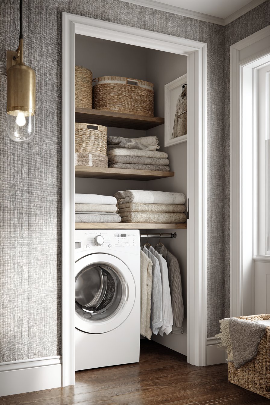 Compact Hallway Closet Conversion