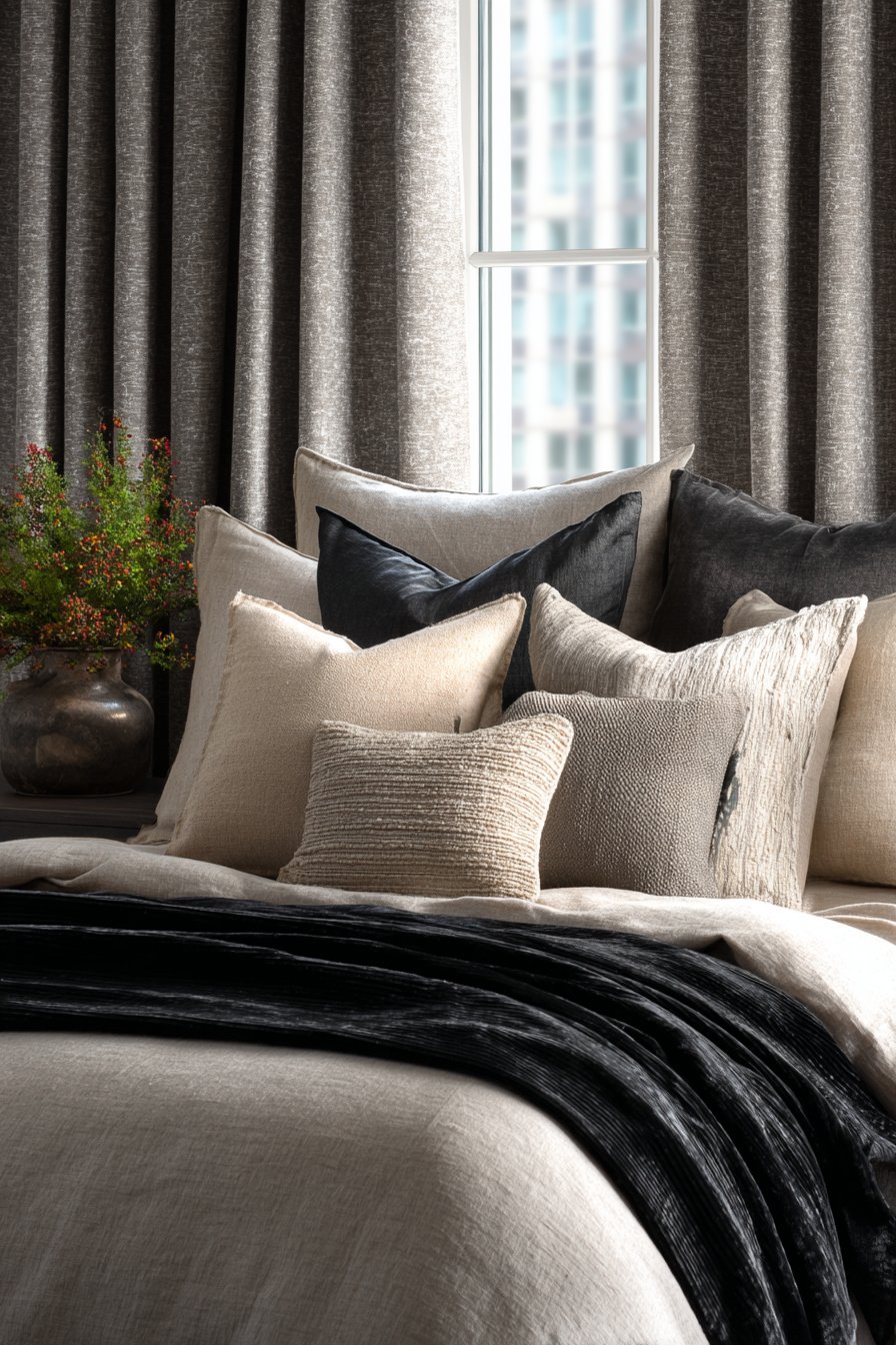 Luxurious Layered Textile Display