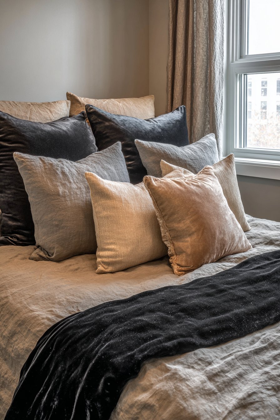 Luxurious Layered Textile Display