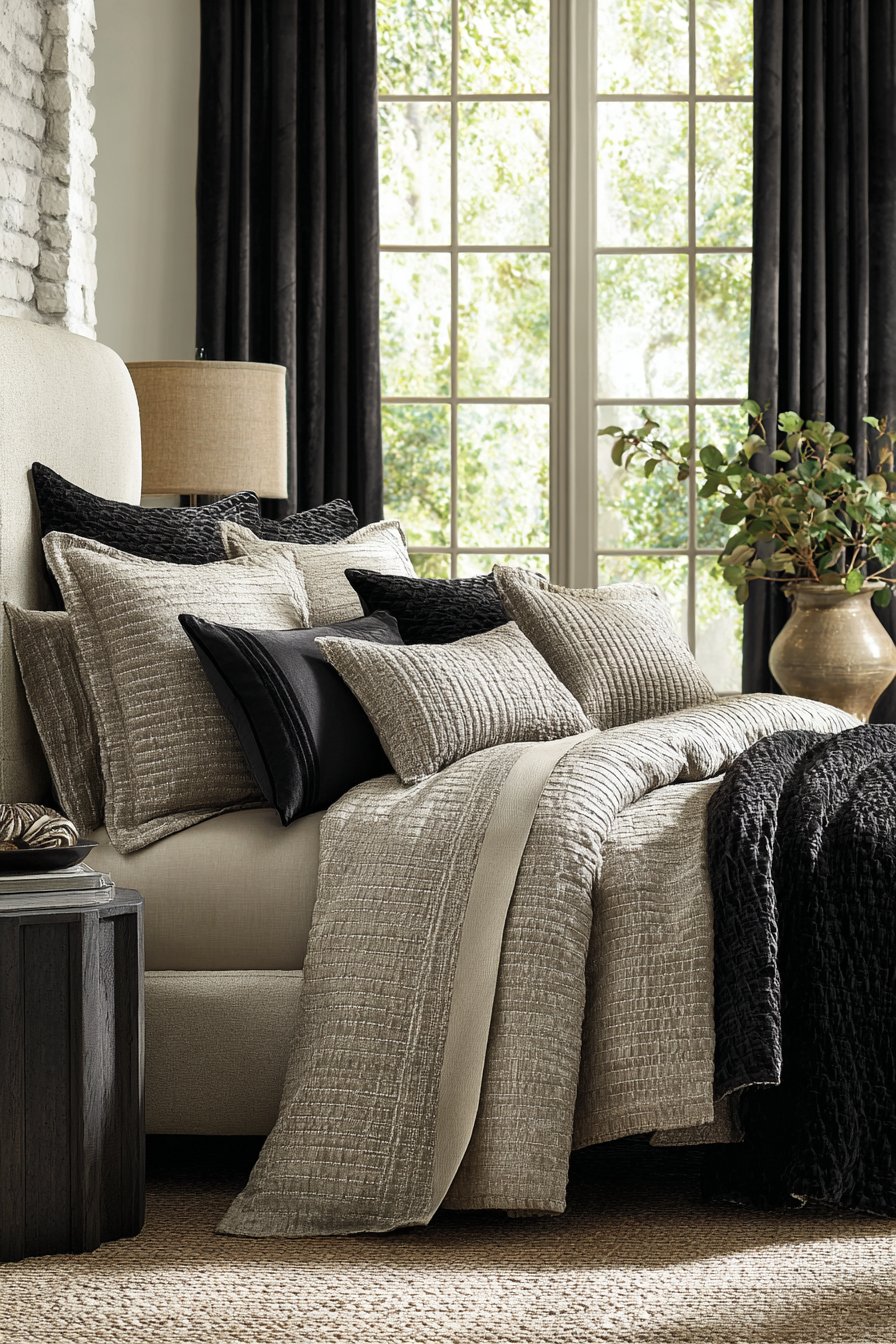 Luxurious Layered Textile Display