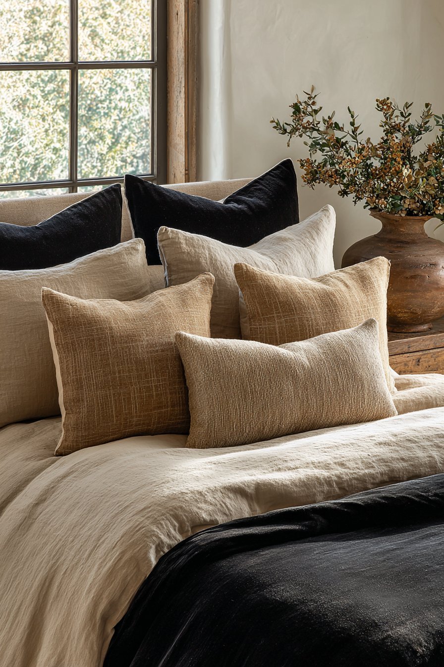 Luxurious Layered Textile Display