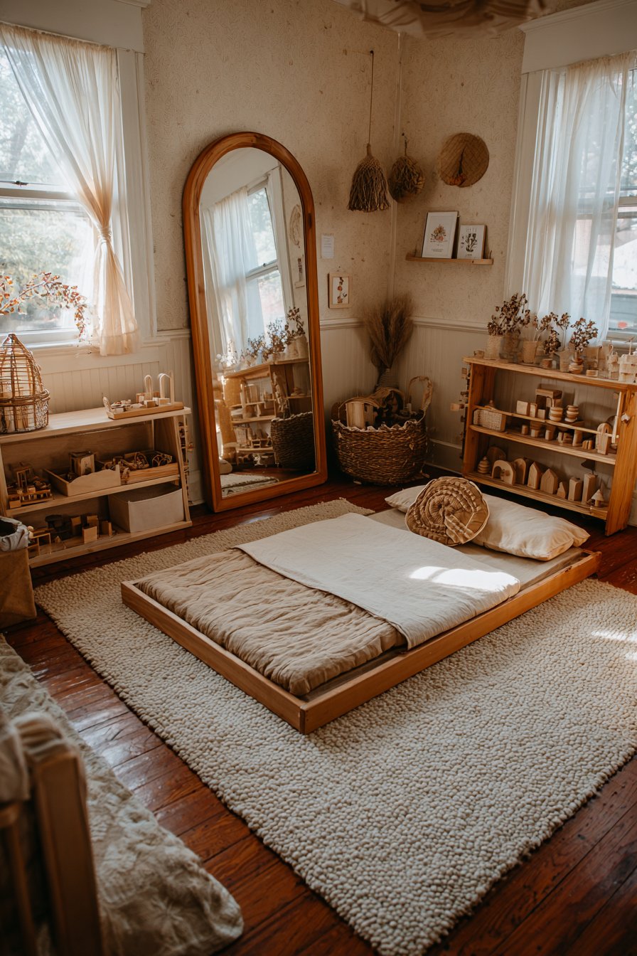 Montessori Floor Bed Independence