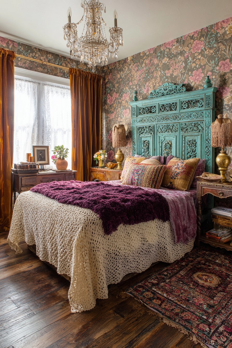 Earthy Jewel-Toned Textile Layers