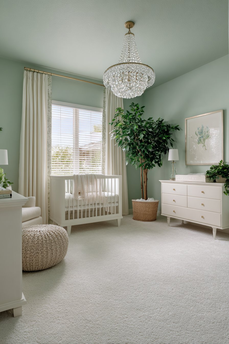 Pale Mint Green Accent Serenity