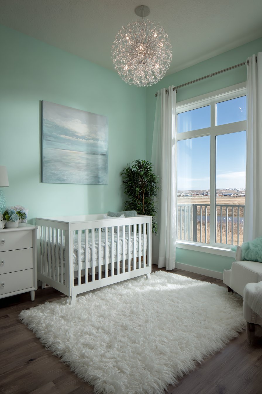 Pale Mint Green Accent Serenity