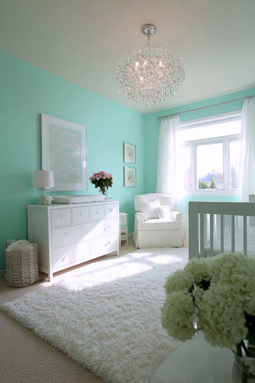 Pale Mint Green Accent Serenity