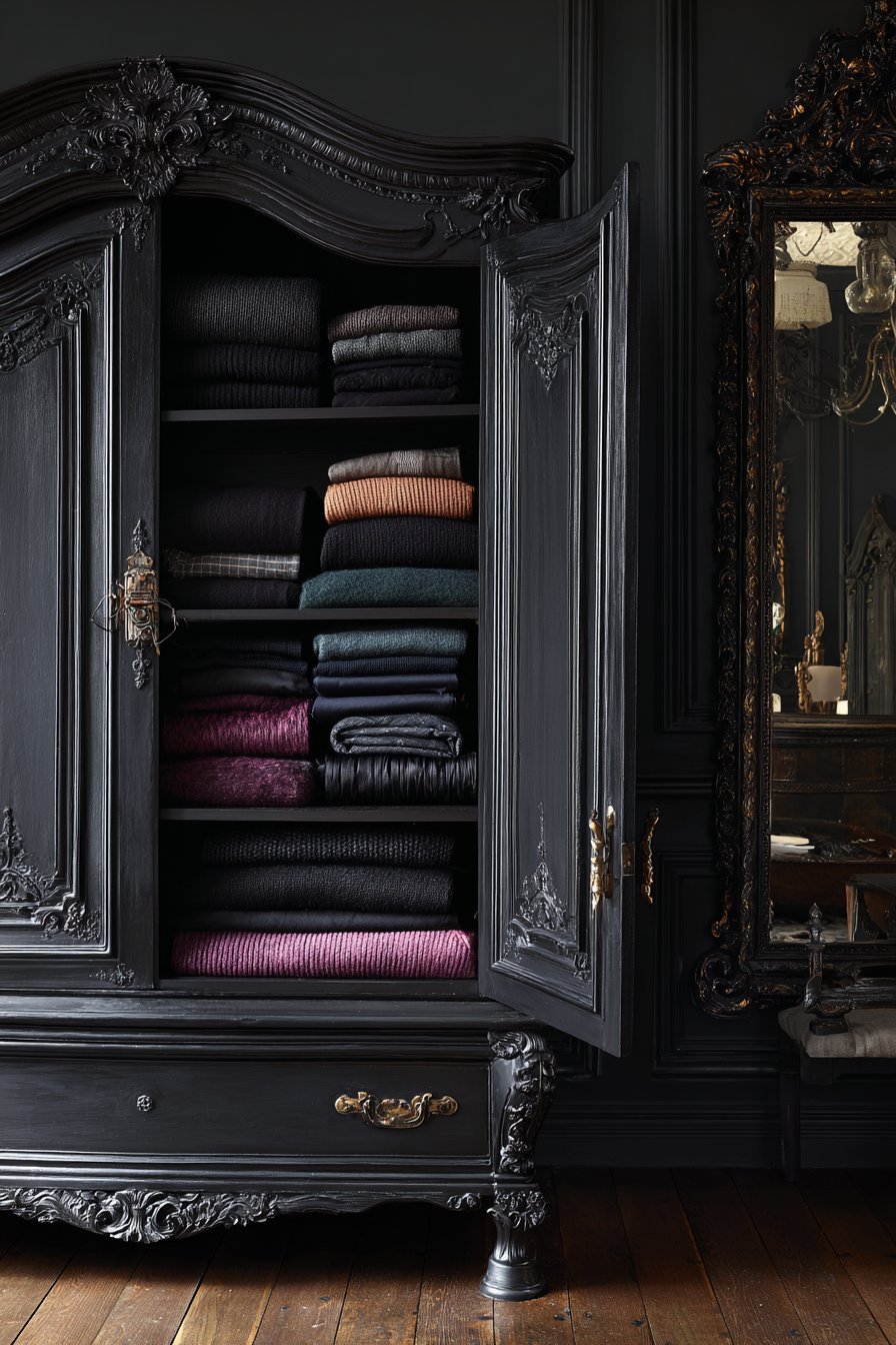 Vintage Armoire Storage Solution