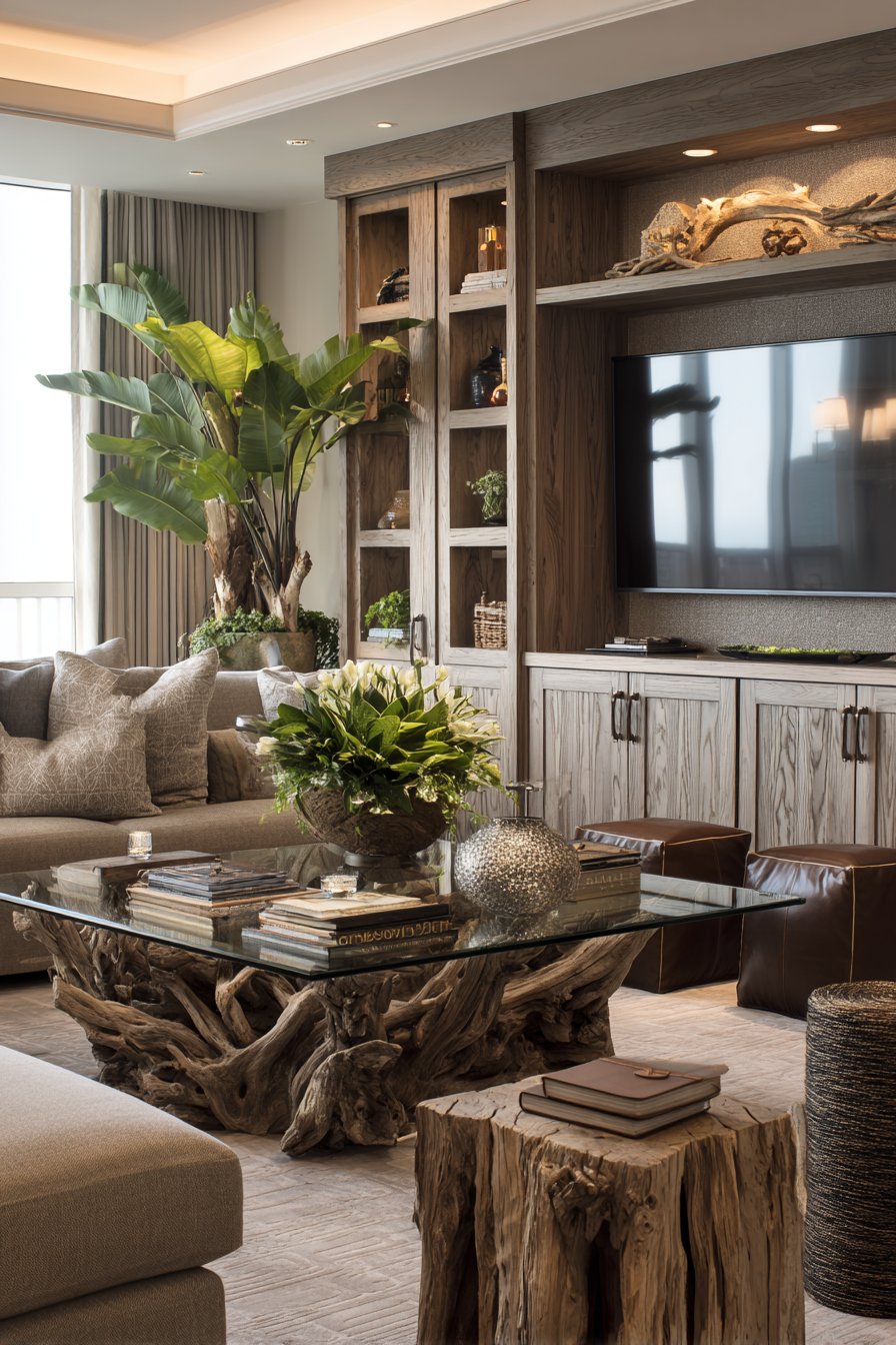 Oak Cabinetry Media Wall