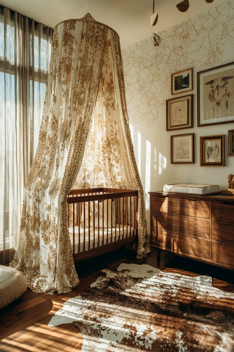 Vintage Fabric Canopy Romance