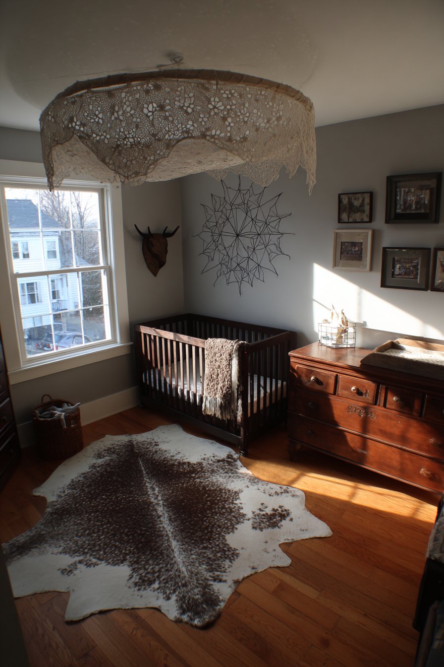 Vintage Fabric Canopy Romance