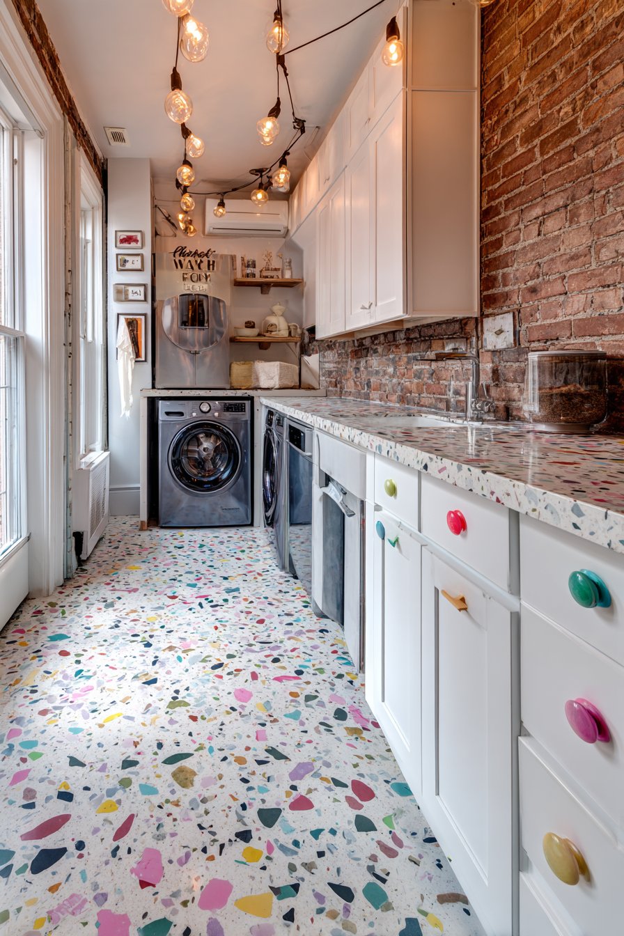 Terrazzo Glamour with Retro Neon