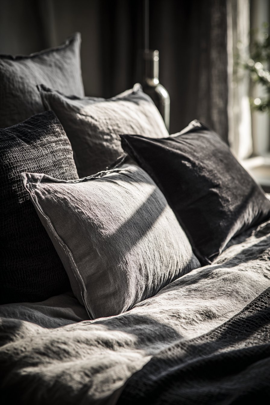 Luxurious Layered Bedding Textiles