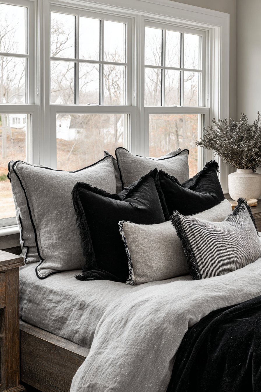 Luxurious Layered Bedding Textiles