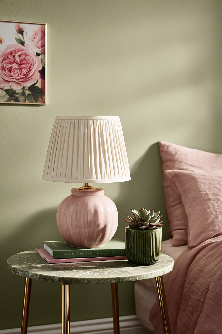  Nightstand Styling with Marble and Brass