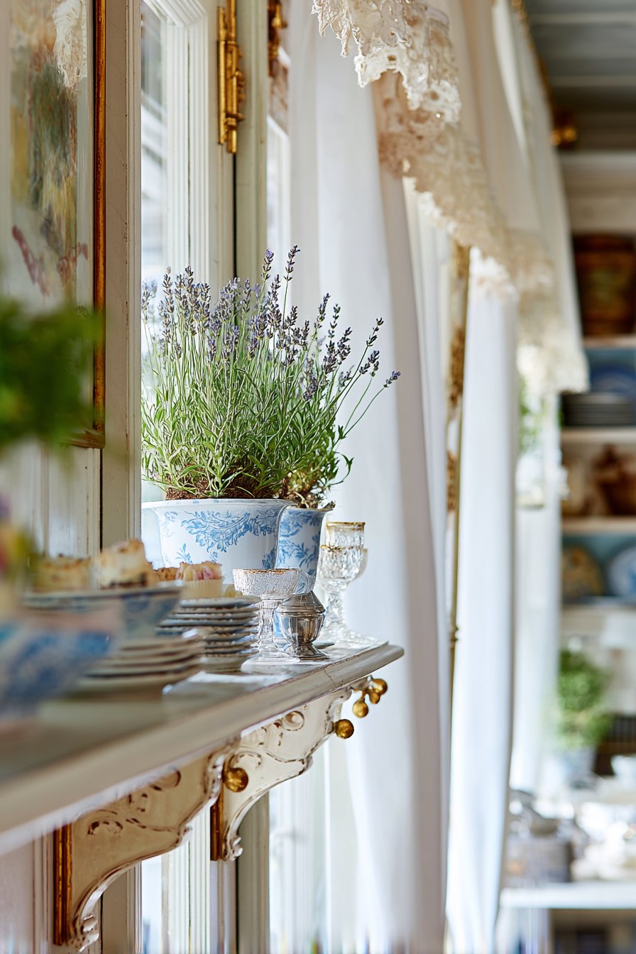 French Country Chicken Wire Étagère