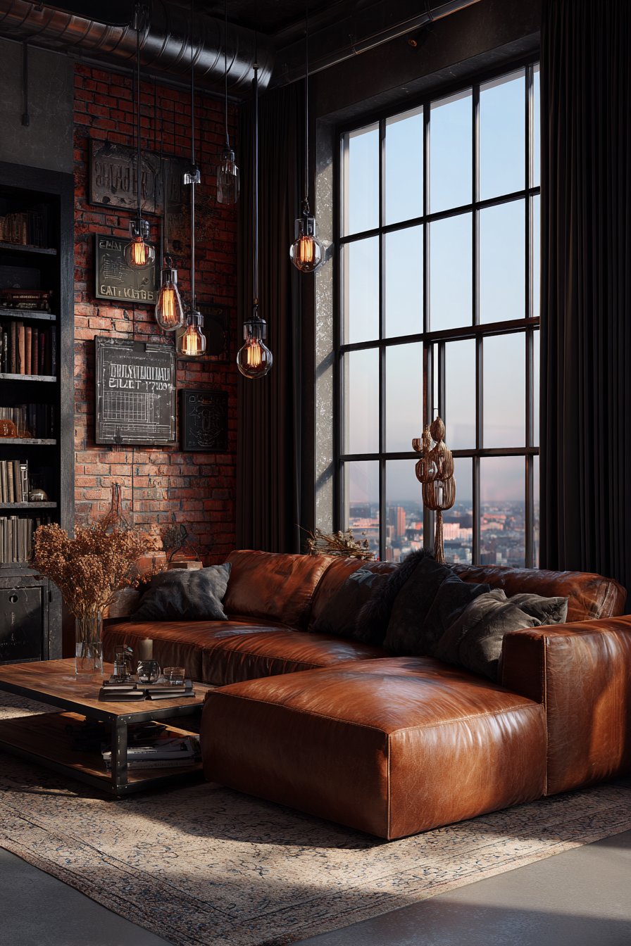 Industrial Loft Exposed Brick Wall Collection