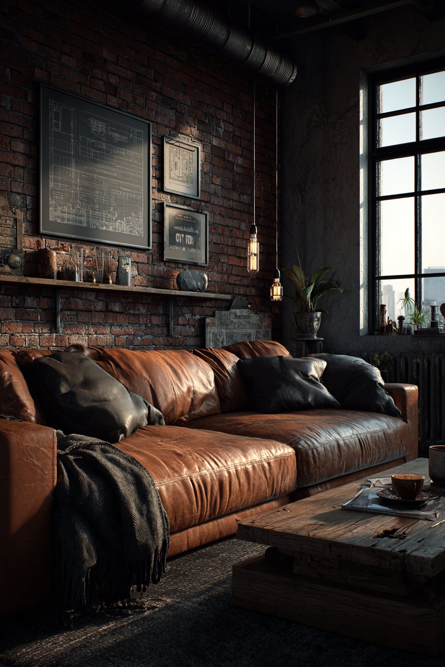 Industrial Loft Exposed Brick Wall Collection