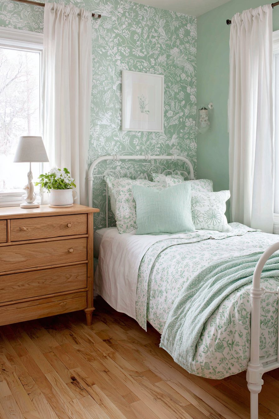 Botanical Wallpaper Accent