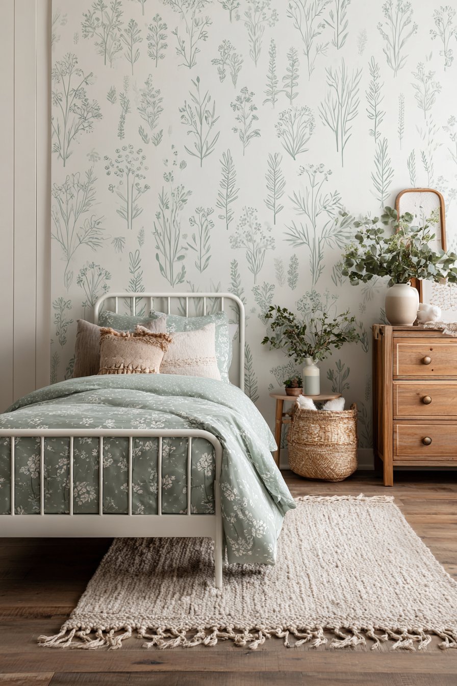 Botanical Wallpaper Accent