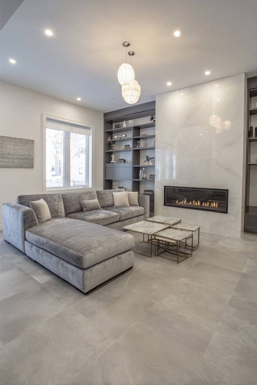 Monochromatic Elegance with Flexible Brass Accents