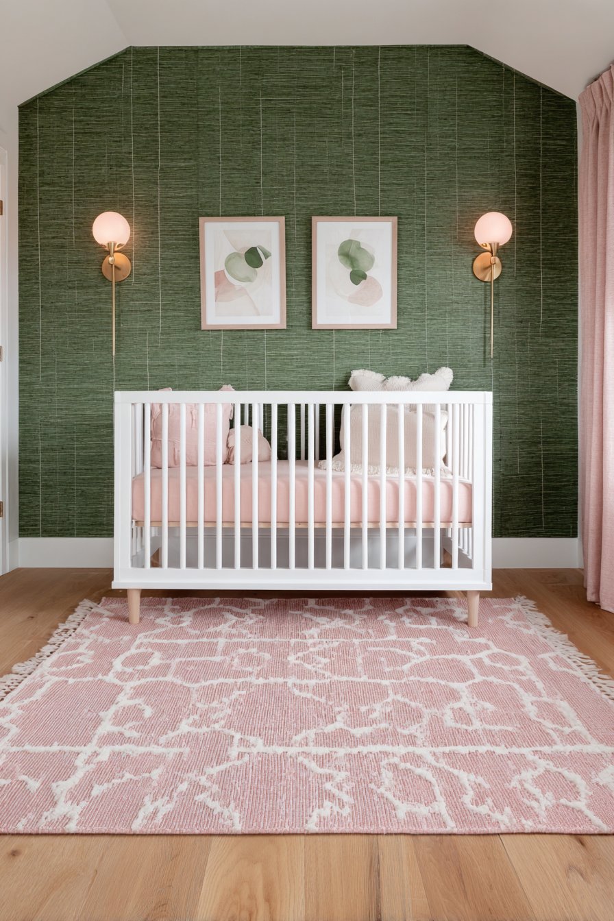 Textured Grasscloth Accent Wall