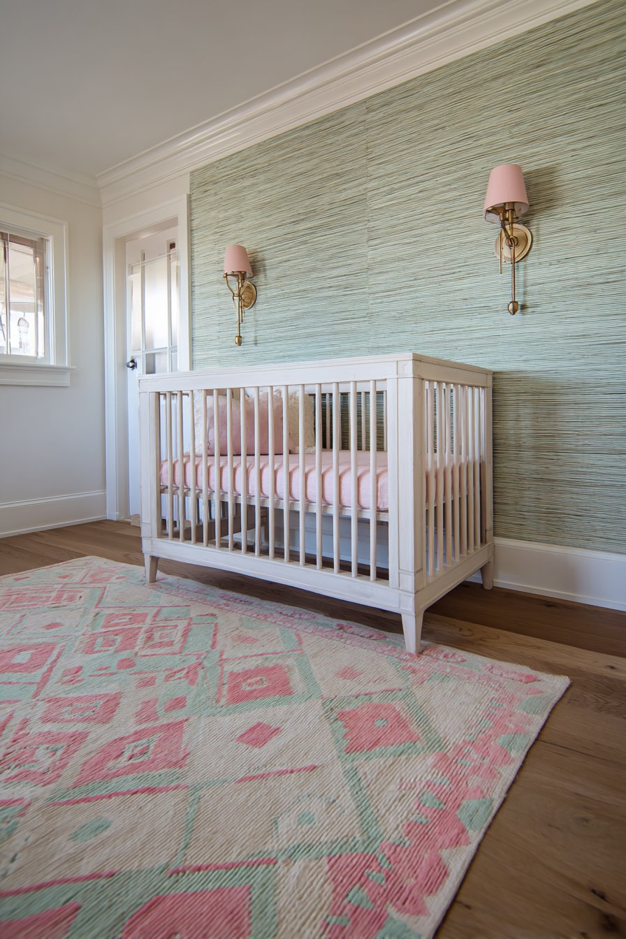 Textured Grasscloth Accent Wall