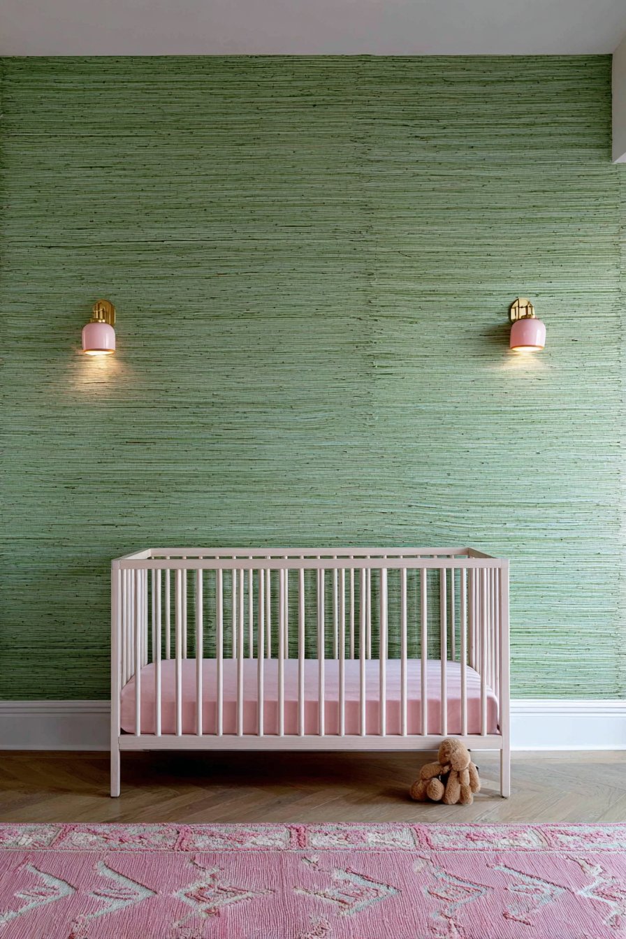 Textured Grasscloth Accent Wall