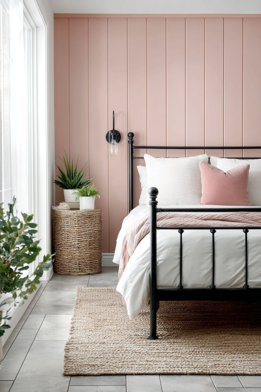 Modern Rustic Pink Shiplap
