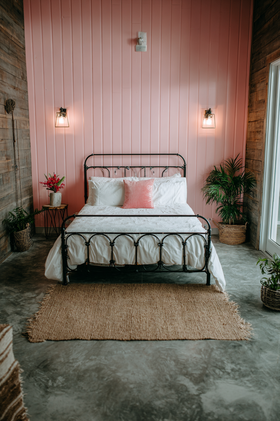 Modern Rustic Pink Shiplap