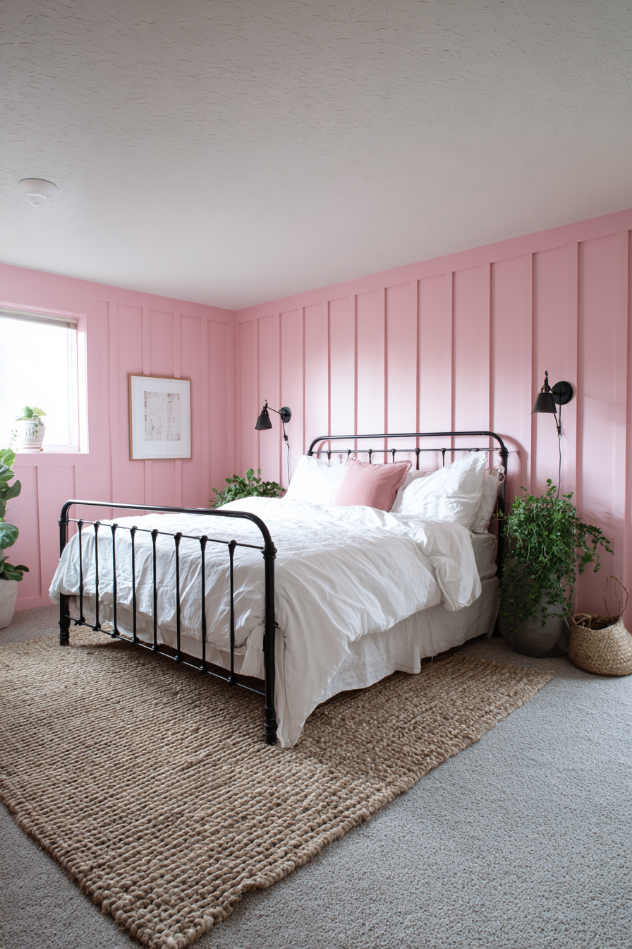 Modern Rustic Pink Shiplap