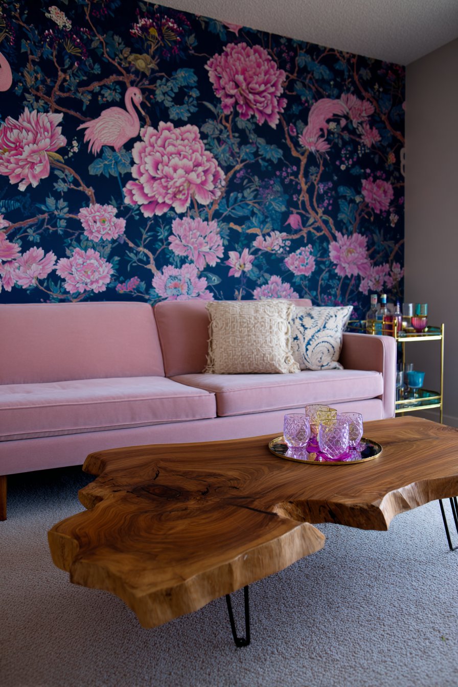 Chinoiserie Wallpaper in Unexpected Modern Colors