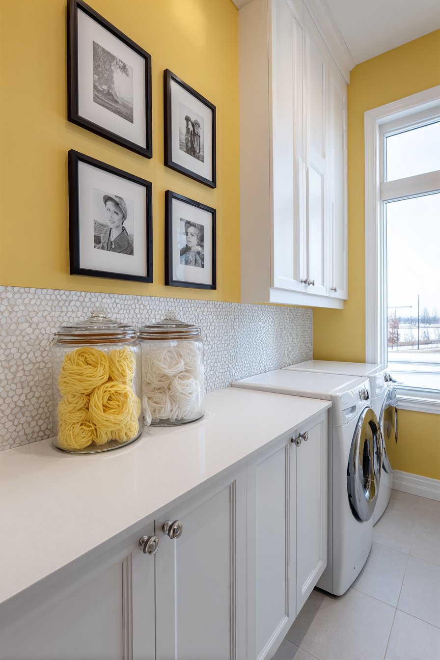 Bright Yellow Cheerfulness with Penny Tile