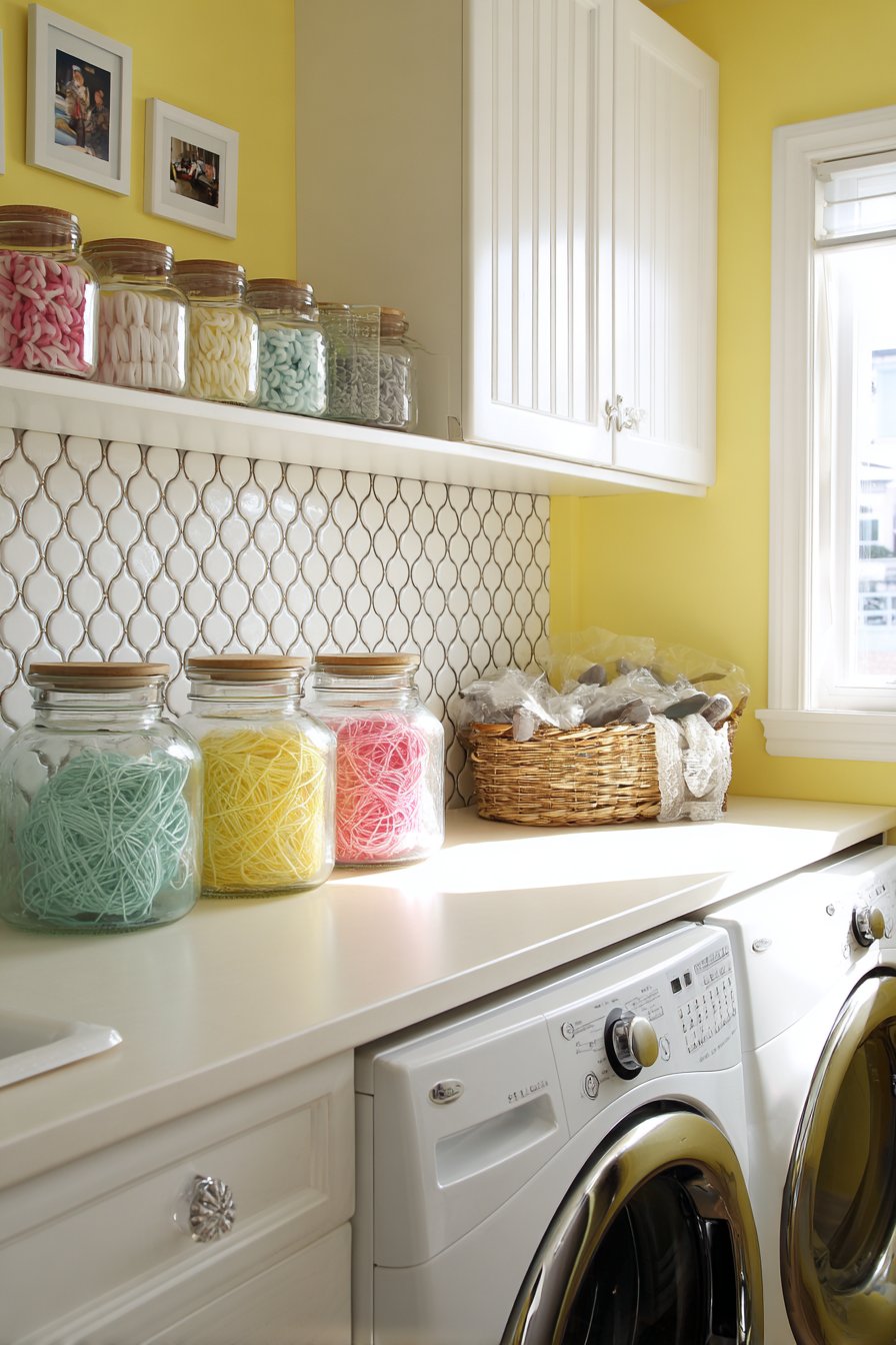 Bright Yellow Cheerfulness with Penny Tile