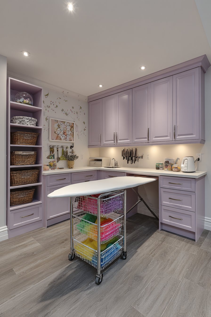 Space-Saving Ironing Station