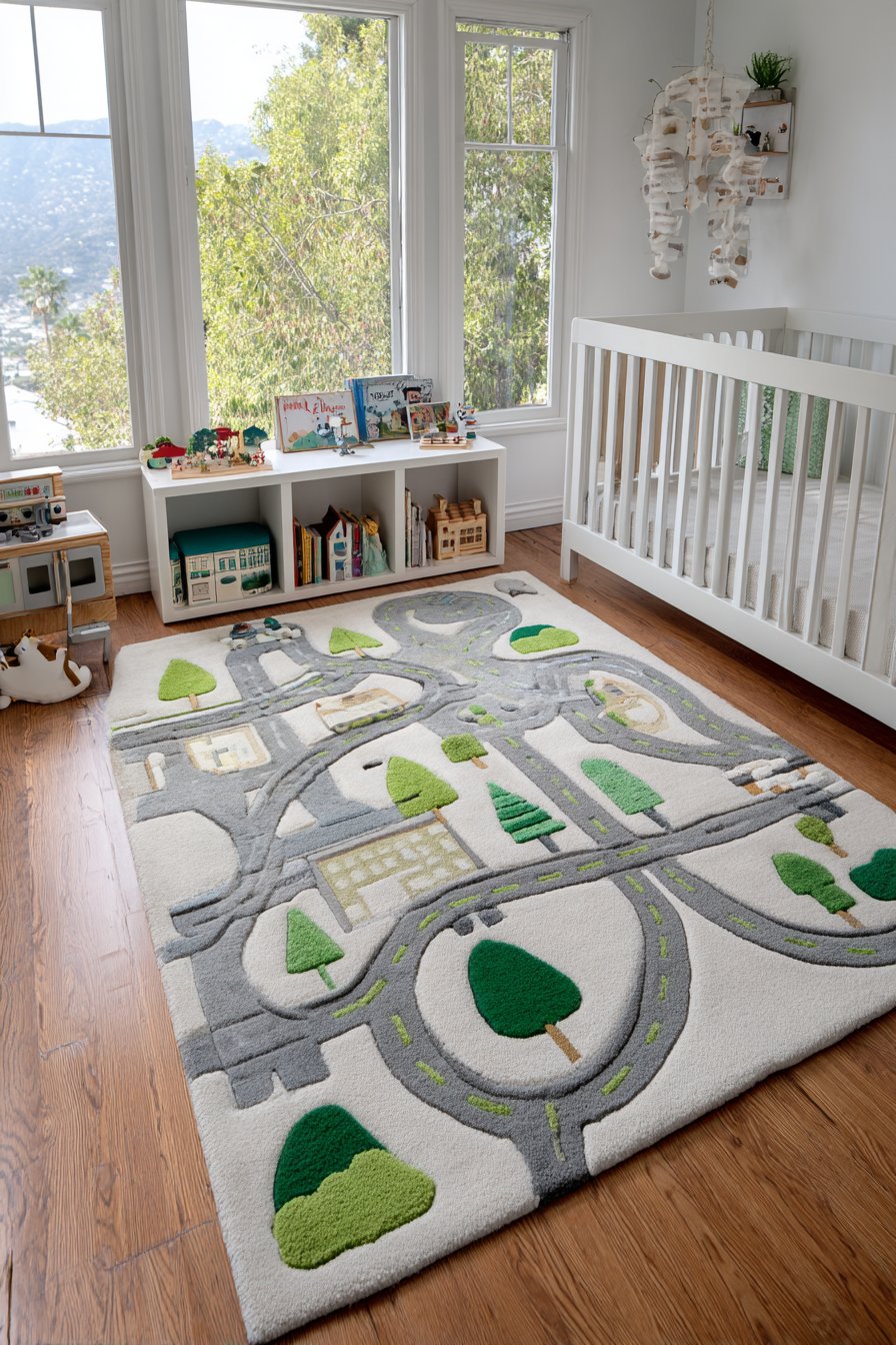 Playful Town Rug Anchor