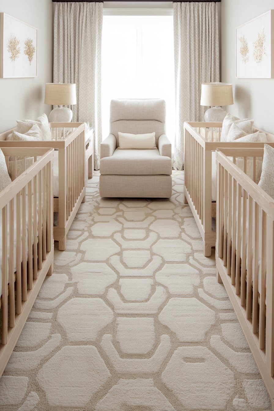 Symmetrical Twin Nursery Layout