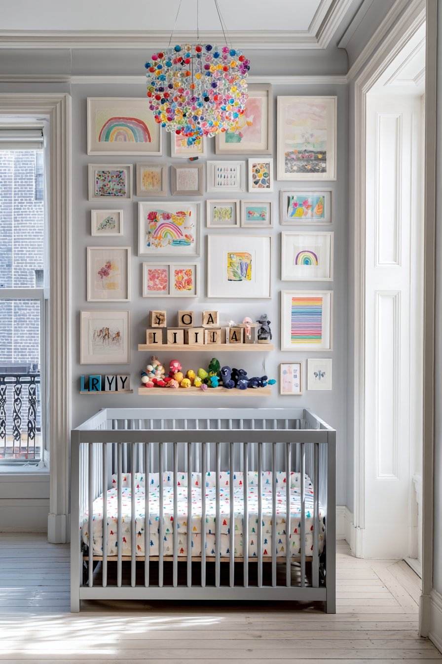 Gallery Wall Statement Above Crib