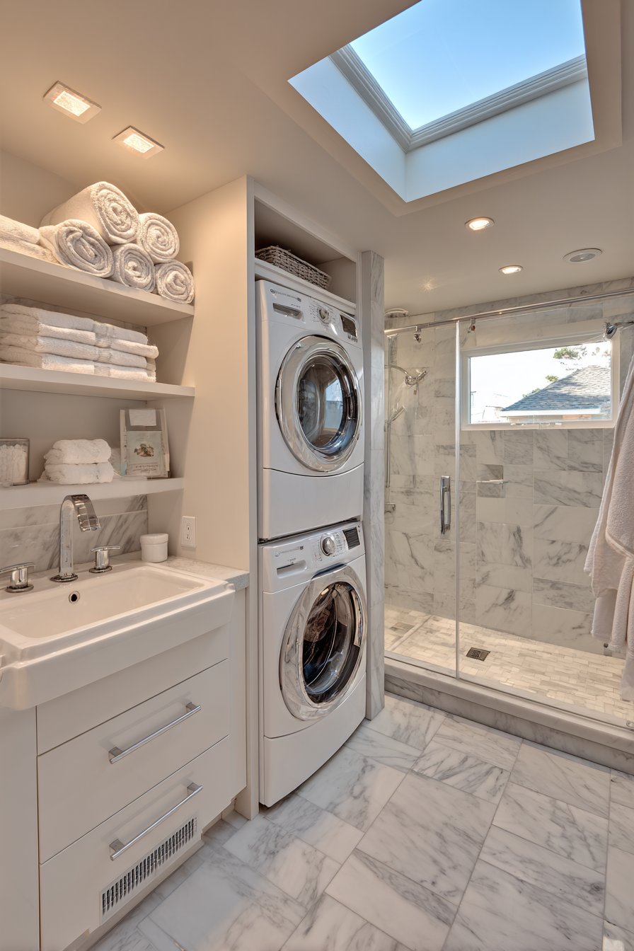 Bathroom Combination with Shower Integration