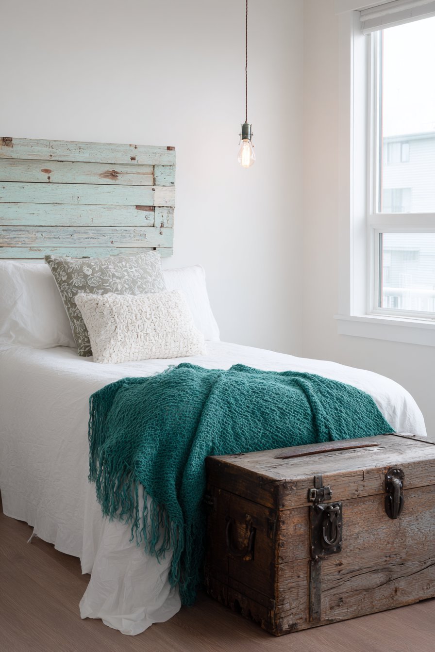 Artistic DIY Ombré Headboard