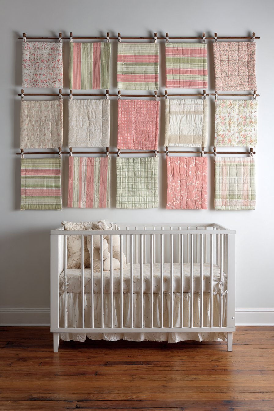 DIY Fabric Panel Gallery Wall