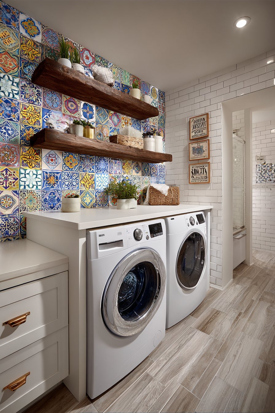 Portuguese Tile Feature Wall