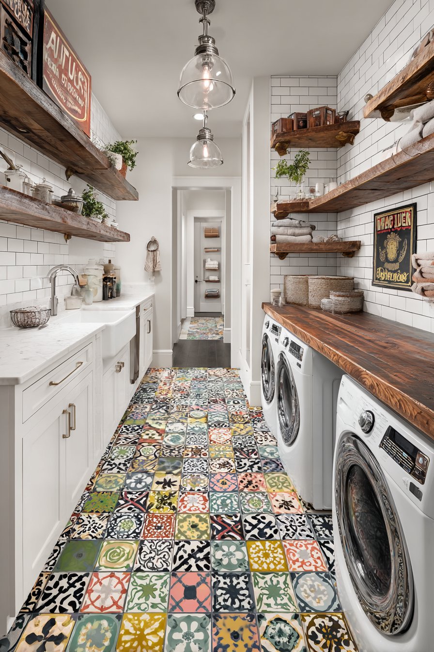 Portuguese Tile Feature Wall