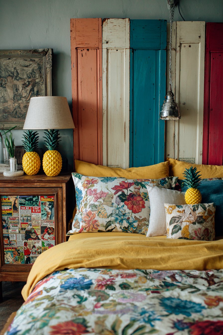 Striped Shutter Headboard Craft Project