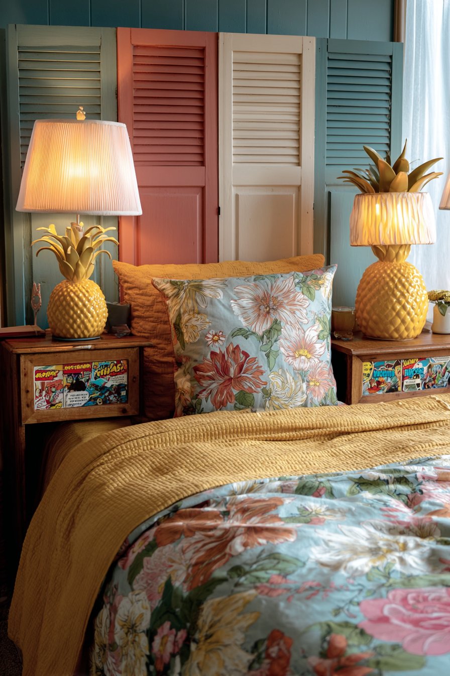 Striped Shutter Headboard Craft Project