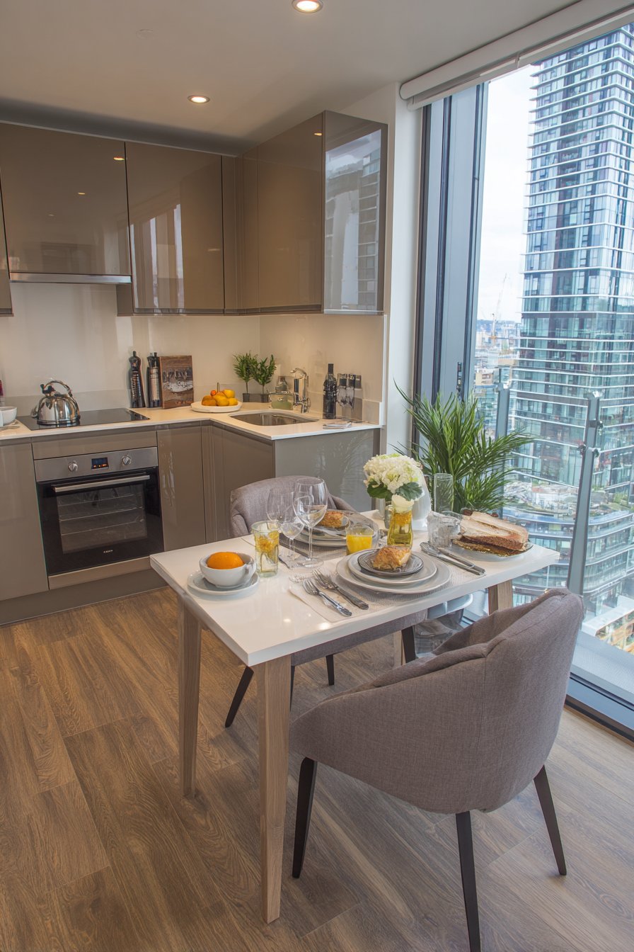 Taupe Studio Apartment Efficiency