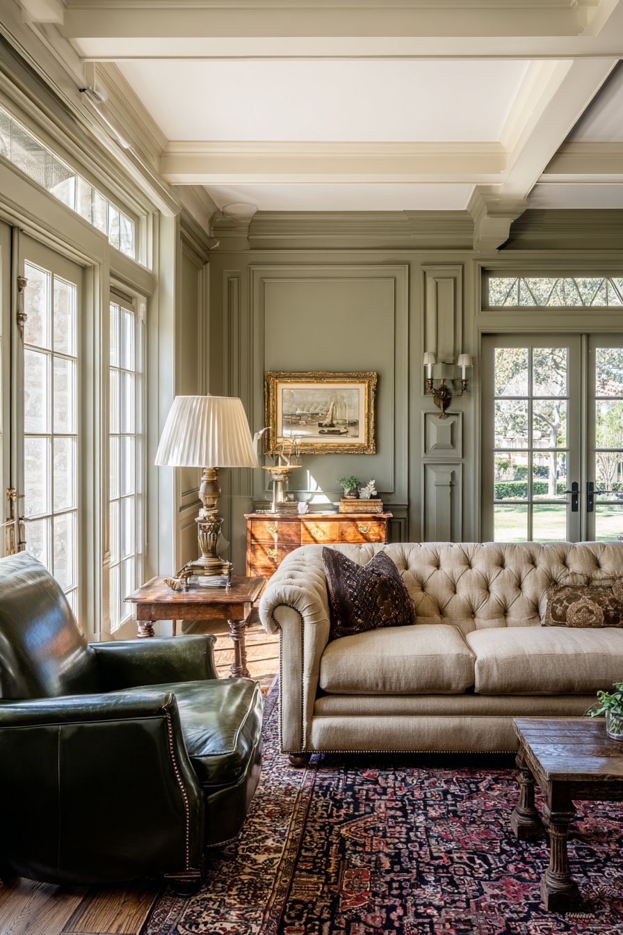 Traditional Sage Paneling