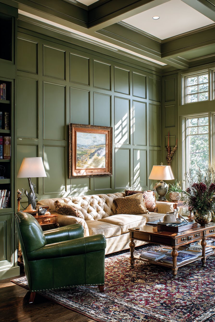 Traditional Sage Paneling