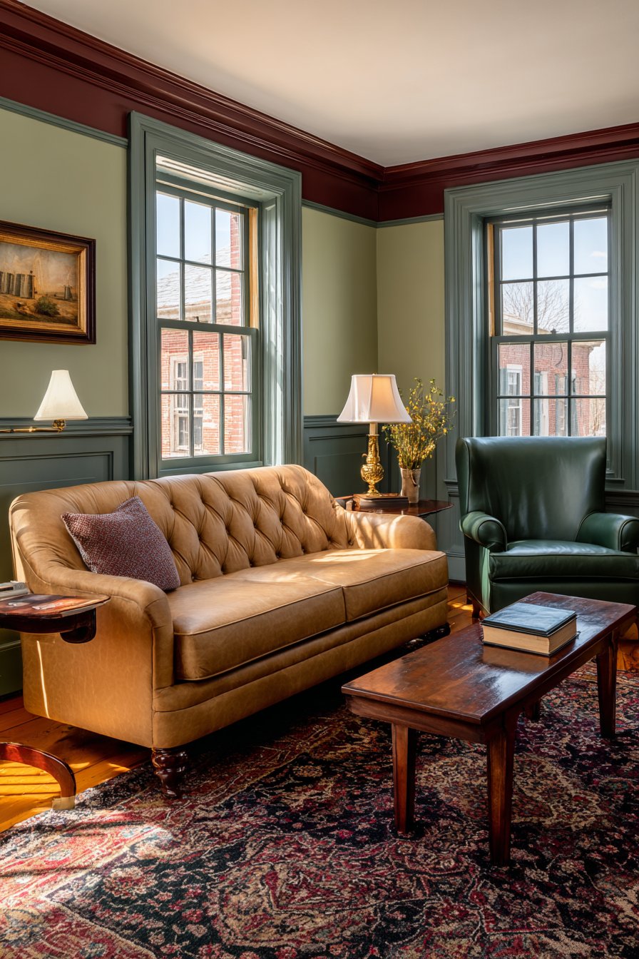 Traditional Sage Paneling